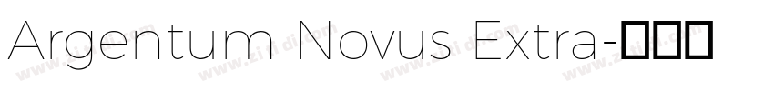 Argentum Novus Extra字体转换